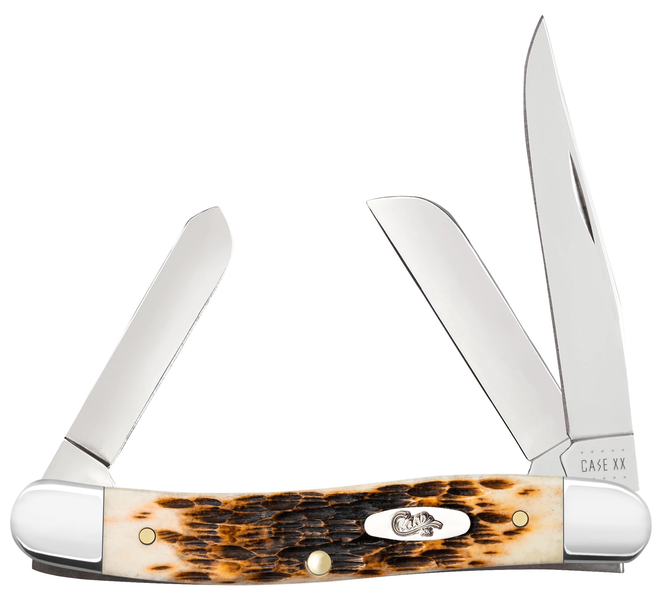 Peach Seed Jig Amber Bone Medium Stockman 00042