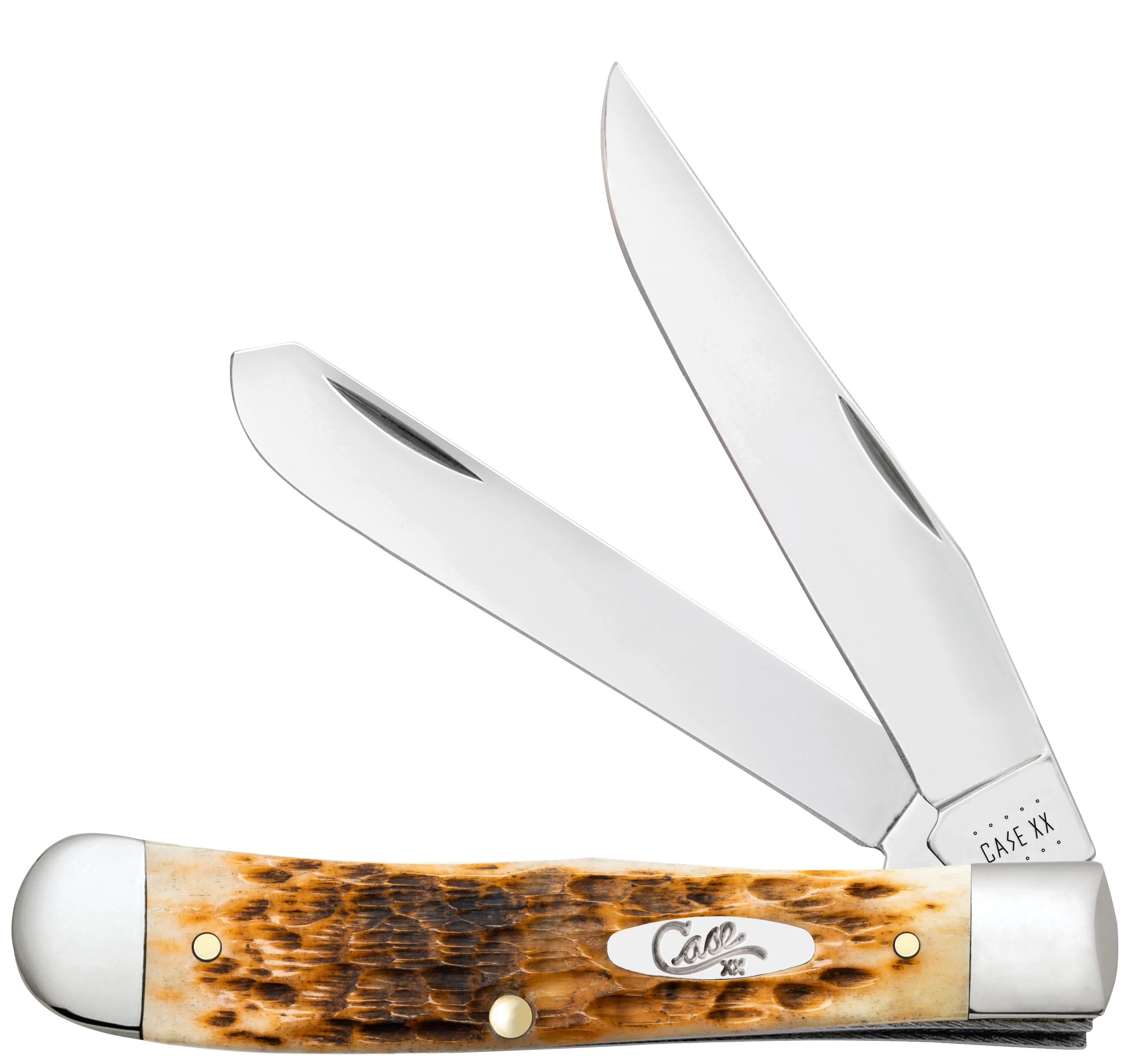 Peach Seed Jig Amber Bone Trapper 00164