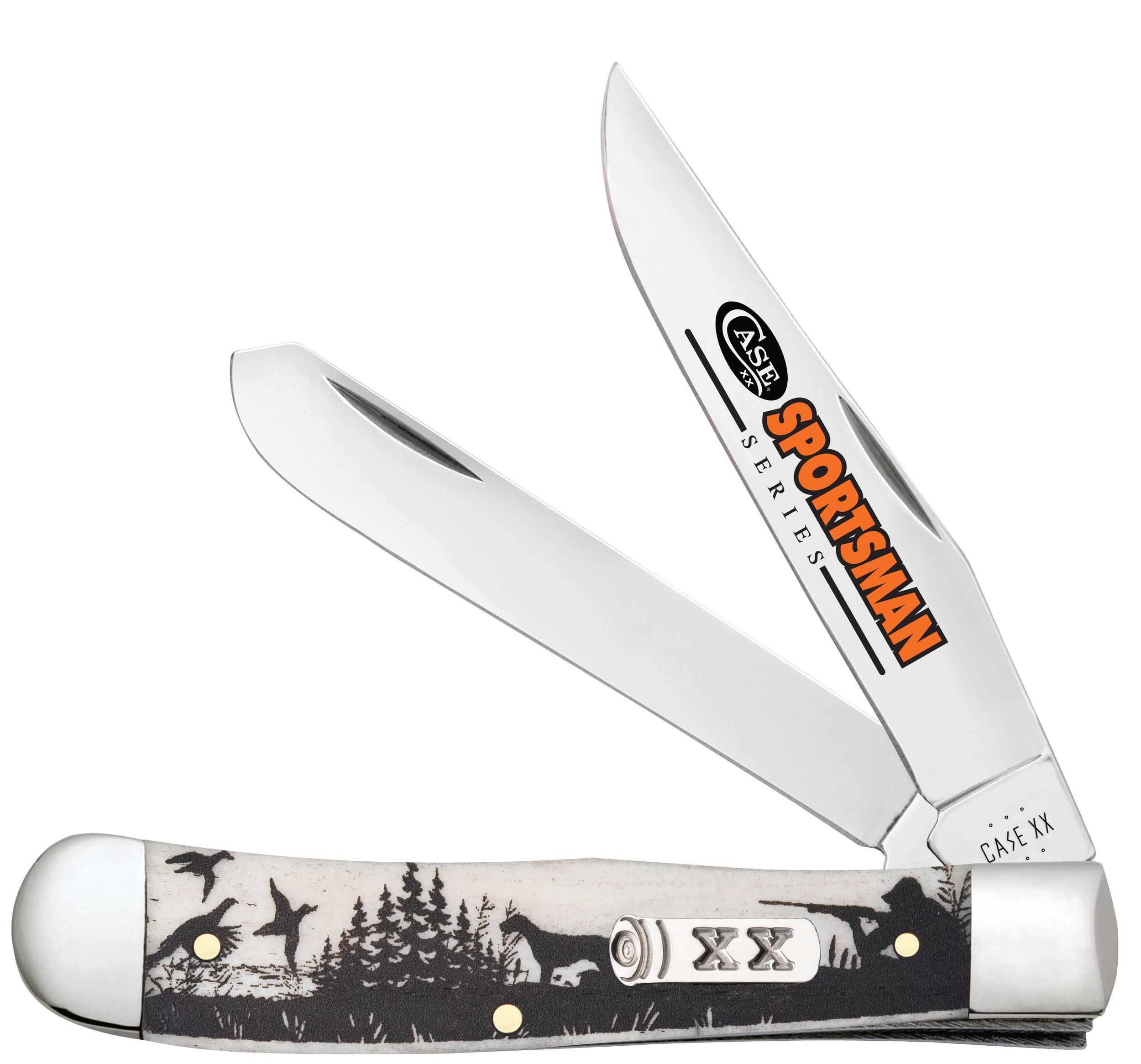 Sportsman Series Hunter Embellished Smooth Natural Bone Trapper 81224
