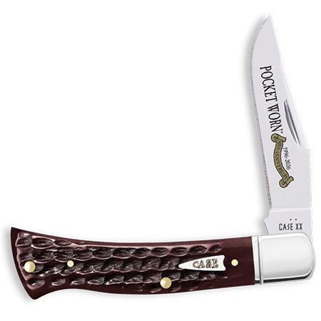 30th Anniversary Corn Cob Jig Pocket Worn Mahogany Bone Case Axe 55237