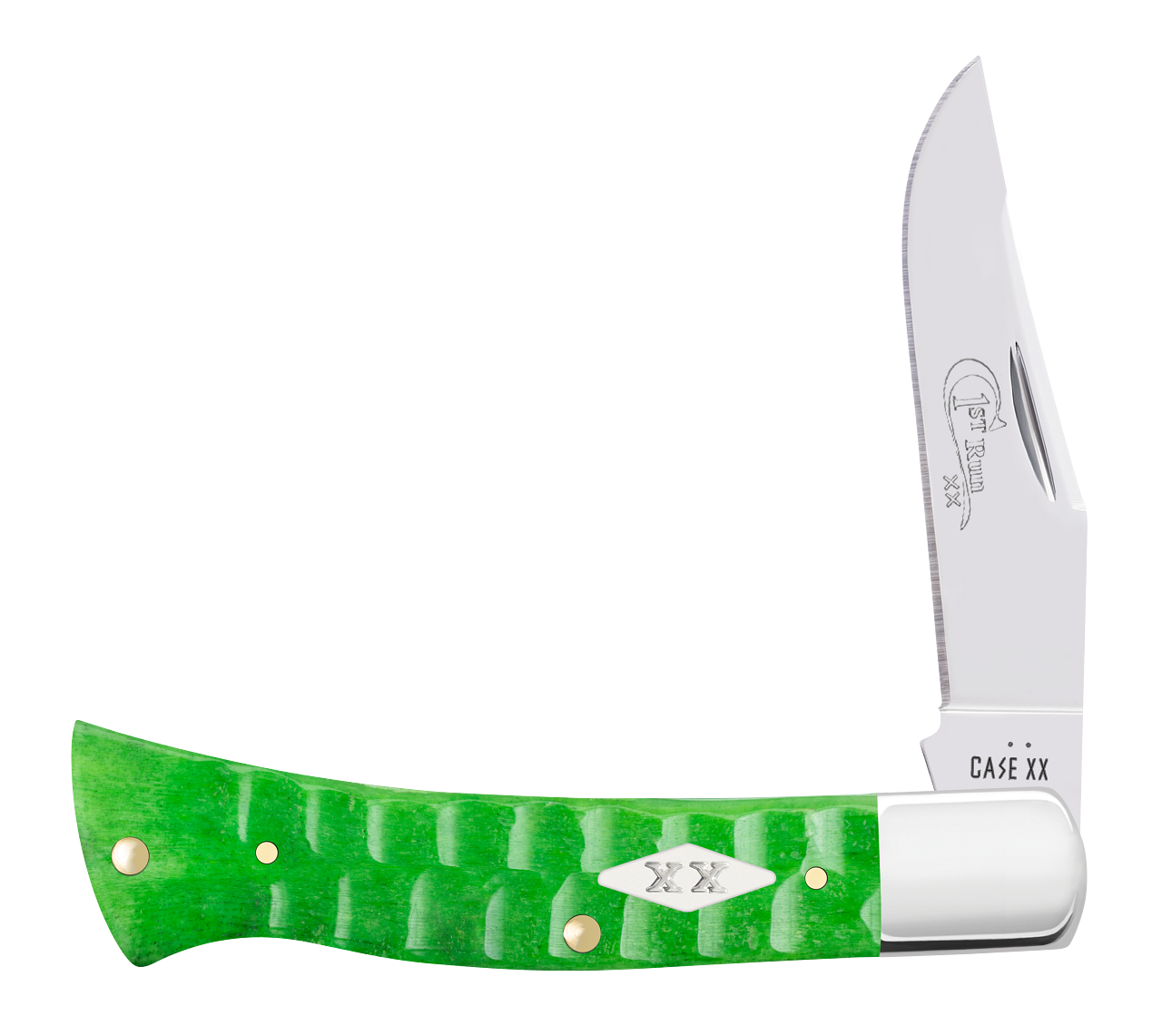First Production Run Gator Jig Bright Green Bone Case Axe 81445