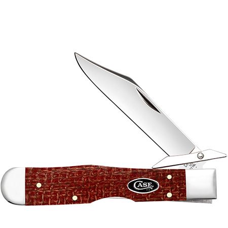 Dark Red Burlap Micarta Cheetah Cub 12277