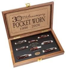 Case XX Pocket Worn Mahogany Bone Set of 8 Knives 55238